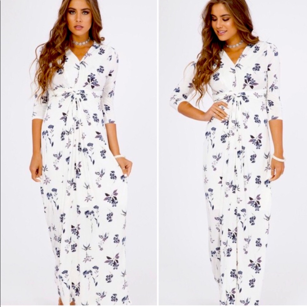Stunning Floral Maxi with Empire waist, LINED (Not sheer). NEW✔️